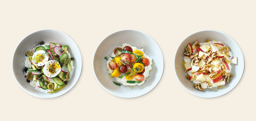 Hüttenkäse-Bowls in süß und herzhaft