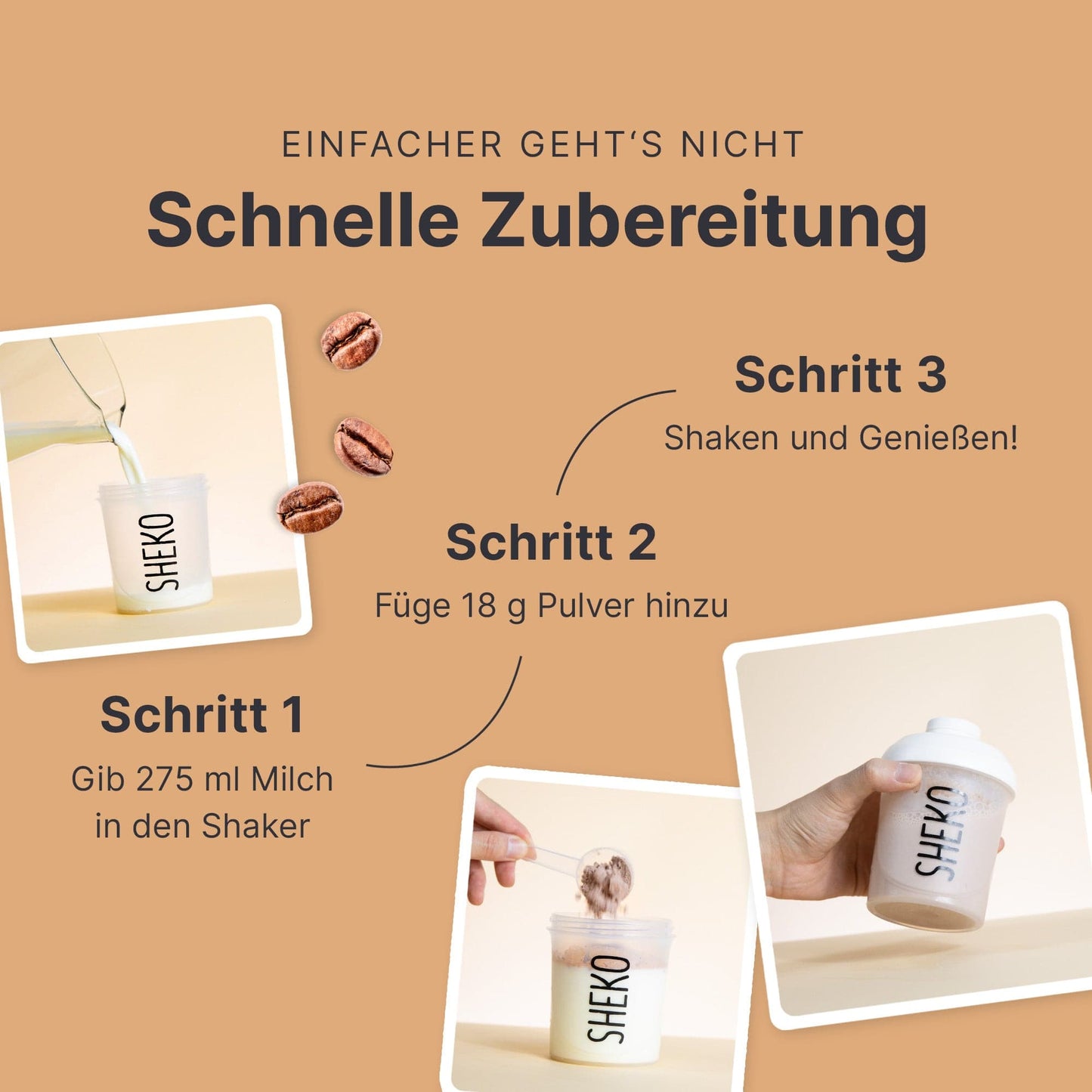 Balance Shake Kaffee