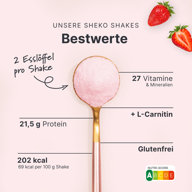 Shake monoporzione sostitutivo del pasto alla fragola
