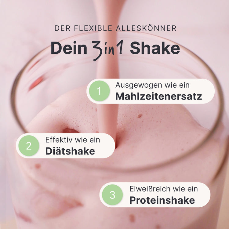 Shake monoporzione sostitutivo del pasto alla fragola