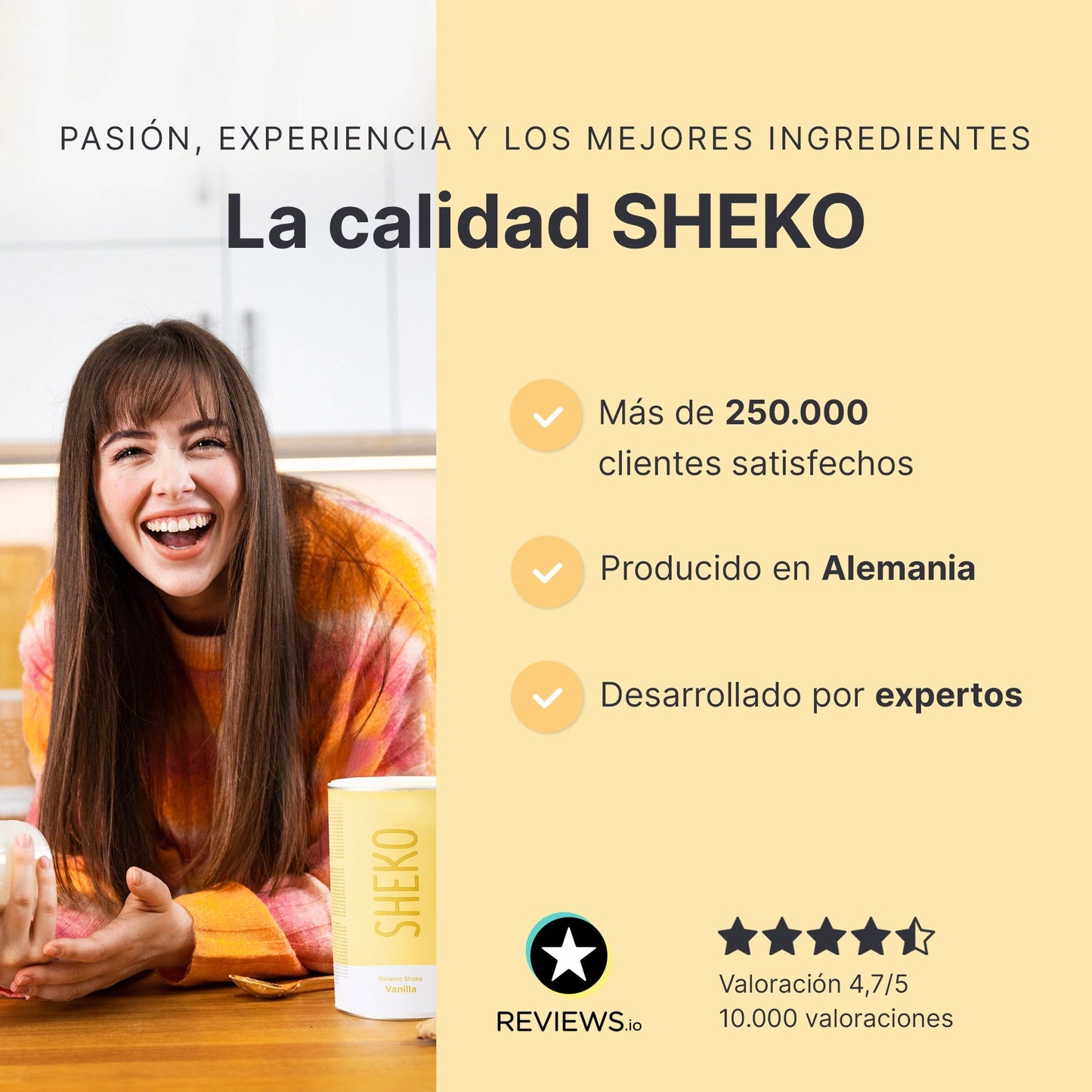 SHEKO Balance Shake Vanille (ES)
