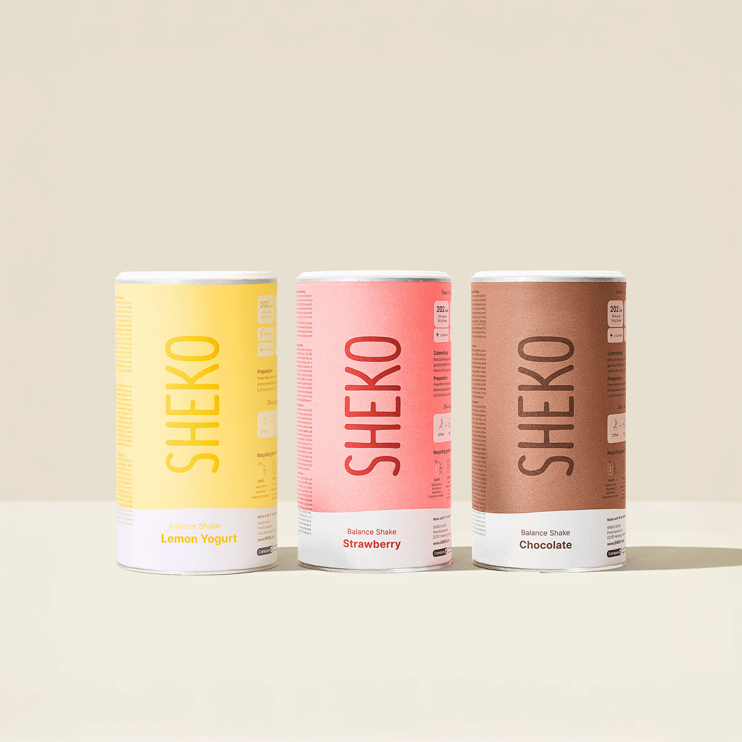 SHEKO Nachfüllpakete – Balance Shakes, Mutli Kollagen Pulver, Blutzucker Balance Forte