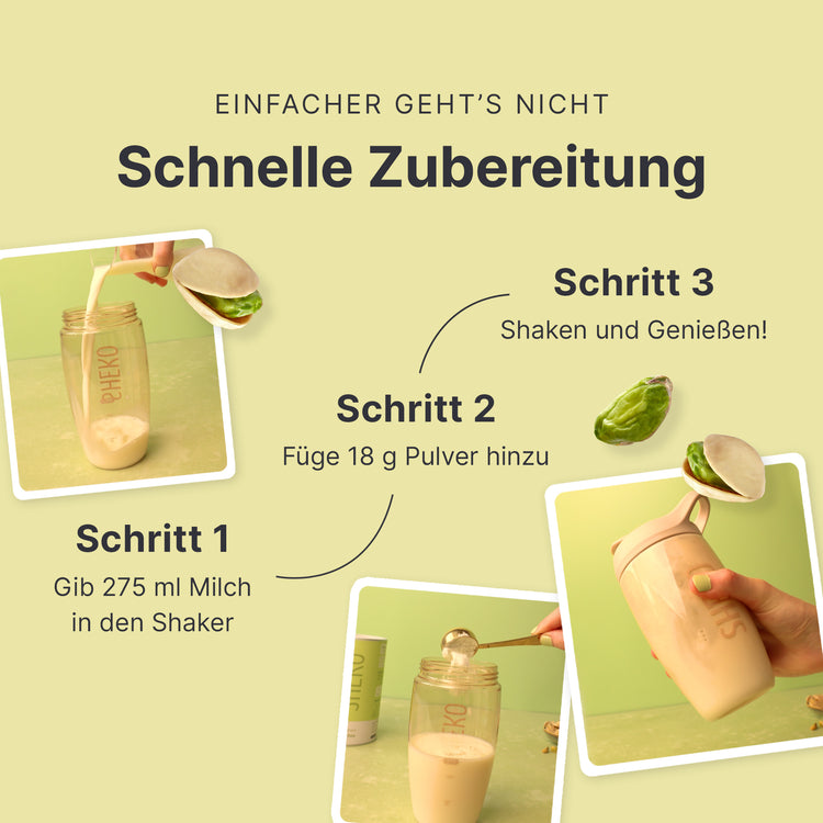 Pistazie-Shake Pröbchen