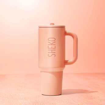 Thermo Tumbler S– Strohhalm ein- und ausgeklappt
