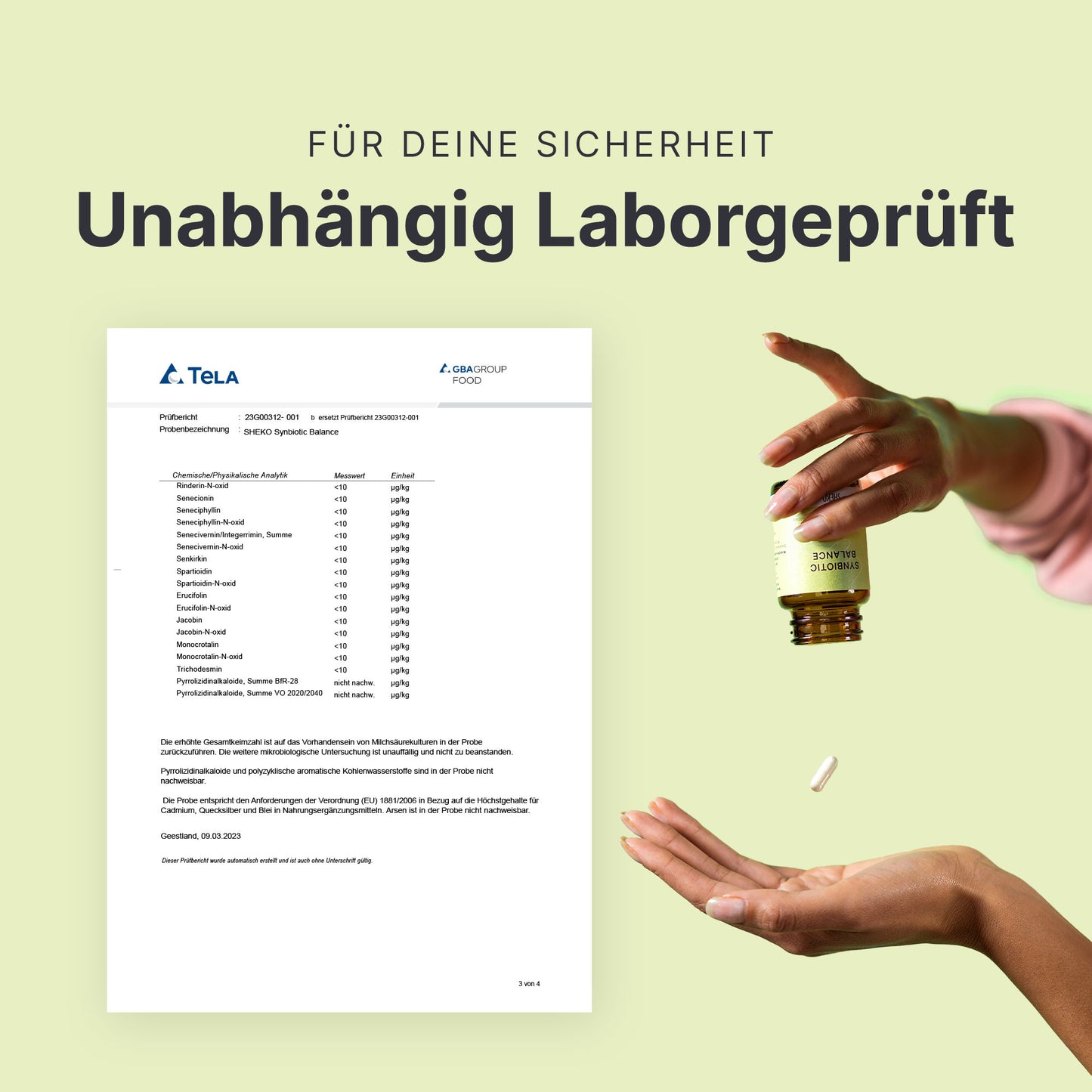 Unabhängig laborgeprüft