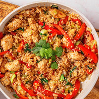 Asiatische Reispfanne mit Hähnchen - SHEKO