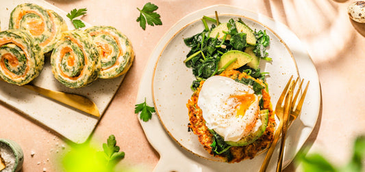 Gemüsenester mit pochiertem Ei - SHEKO