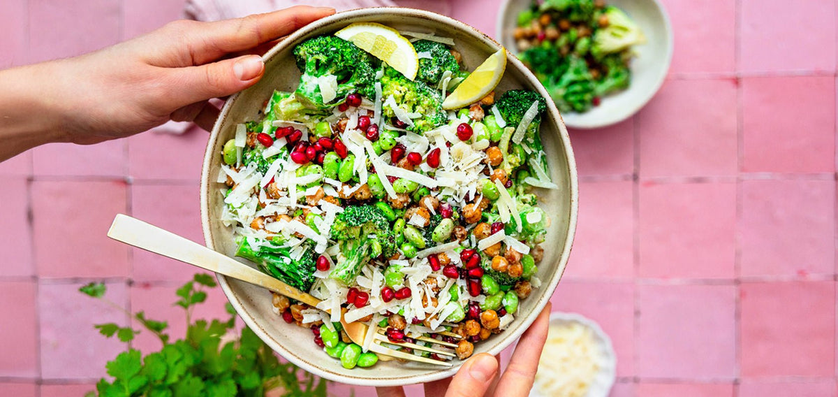 High Protein Brokkoli Caesar Salad - SHEKO