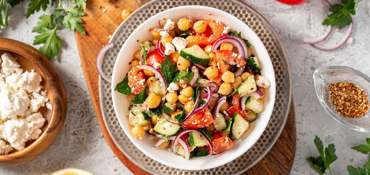 Kichererbsensalat mit Feta - SHEKO