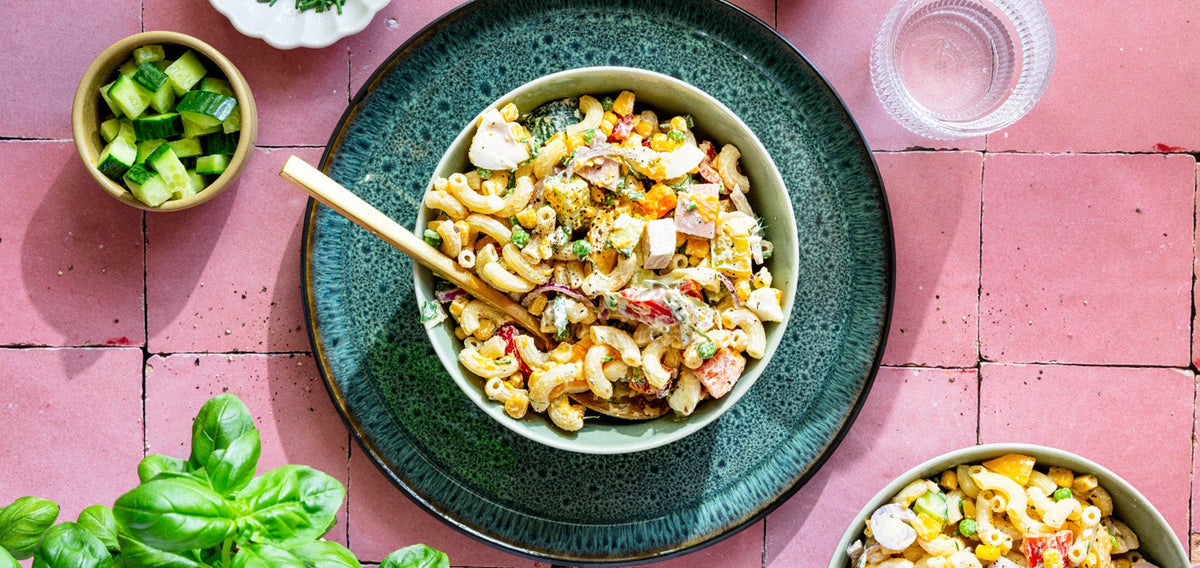 Nudelsalat ohne Mayonnaise - SHEKO
