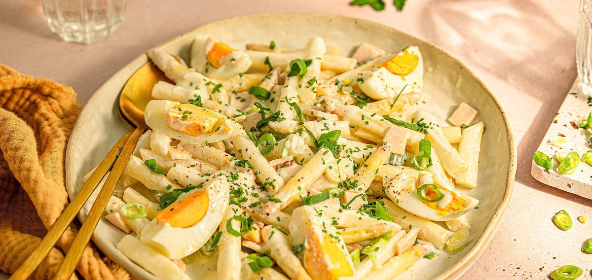 Proteinreicher Spargel-Ei-Salat - SHEKO