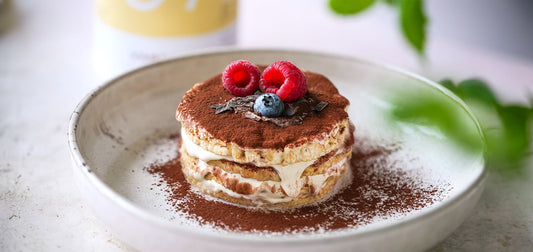 Protein Tiramisu mit Reiswaffeln