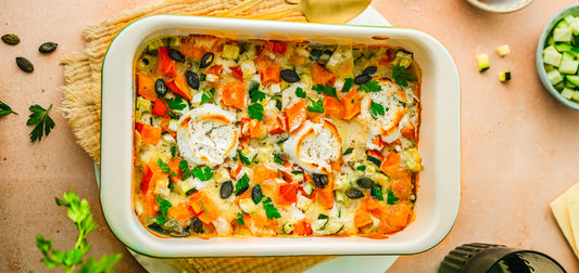 Kürbis-Ziegenkäse-Auflauf