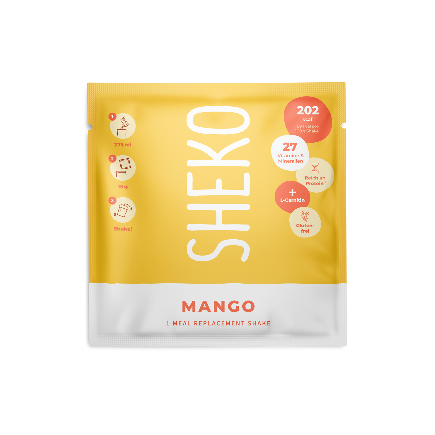 Mango-Shake Pröbchen