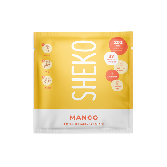 Mango-Shake Pröbchen
