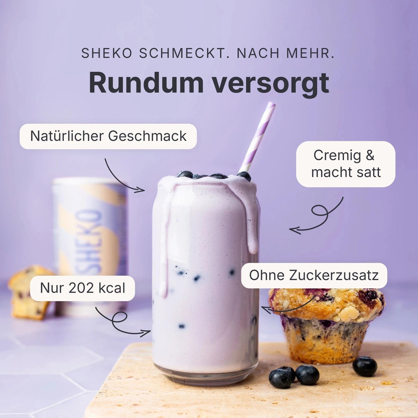 Balance Shake Blaubeer Muffin