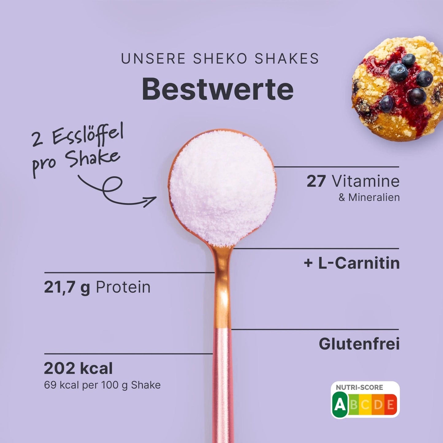 Balance Shake Blaubeer Muffin