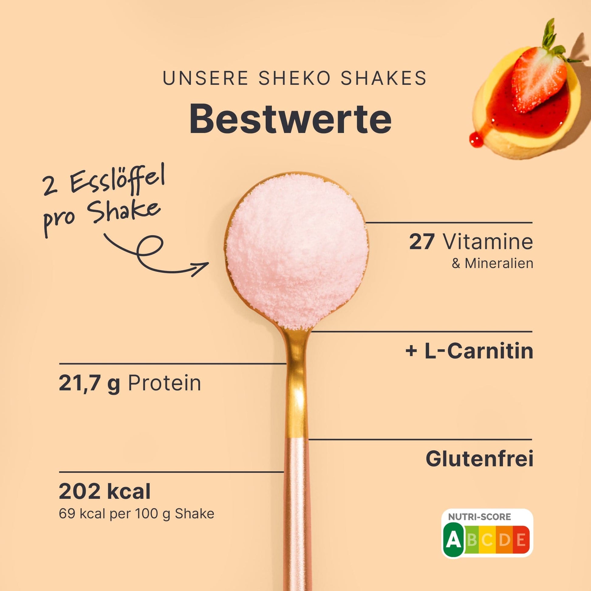 Balance Shake Strawberry Cheesecake