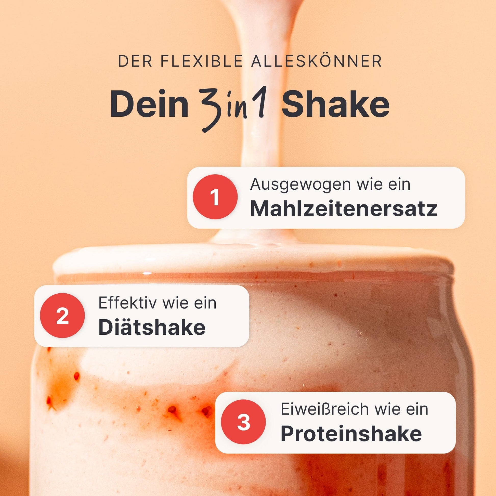 Balance Shake Strawberry Cheesecake