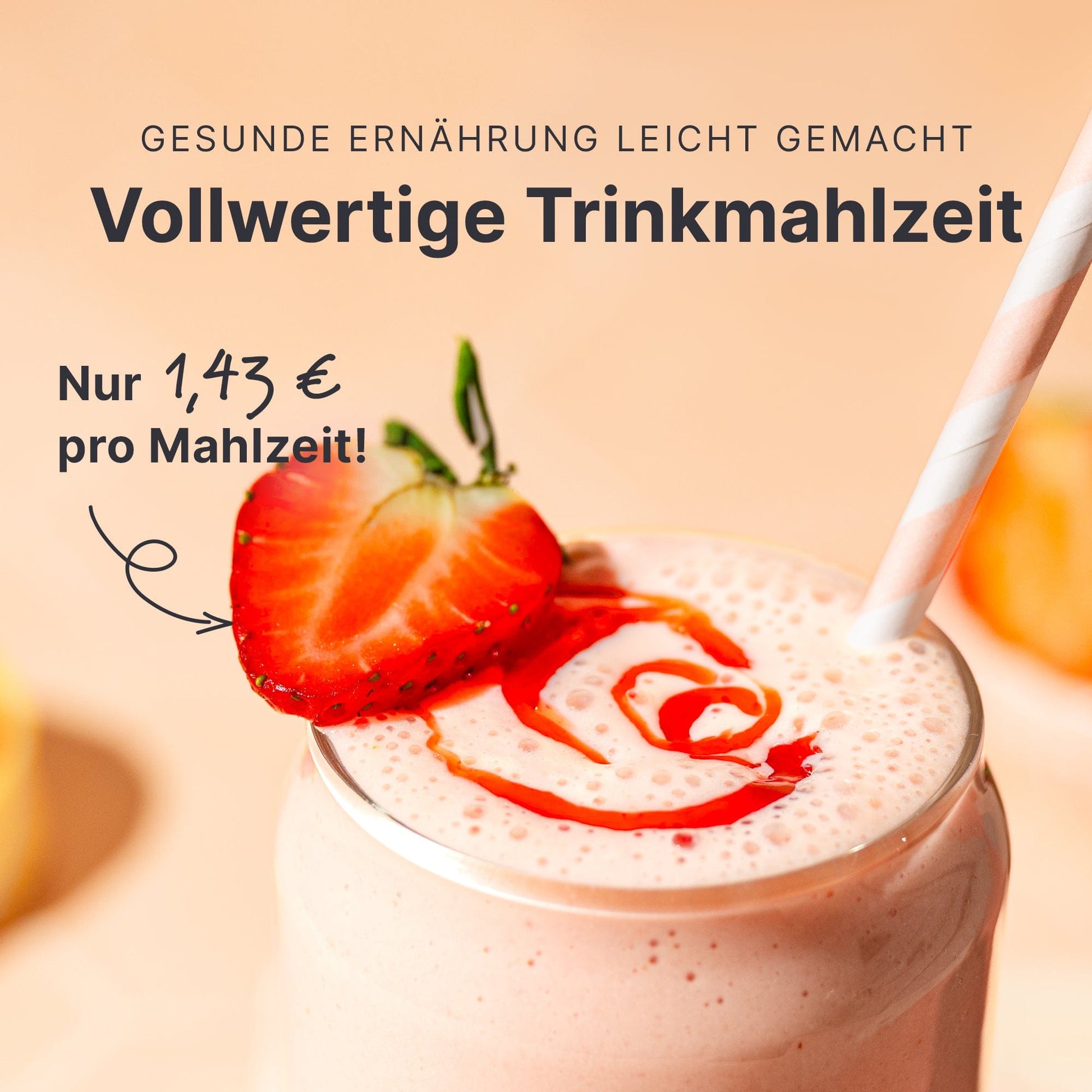 Balance Shake Strawberry Cheesecake