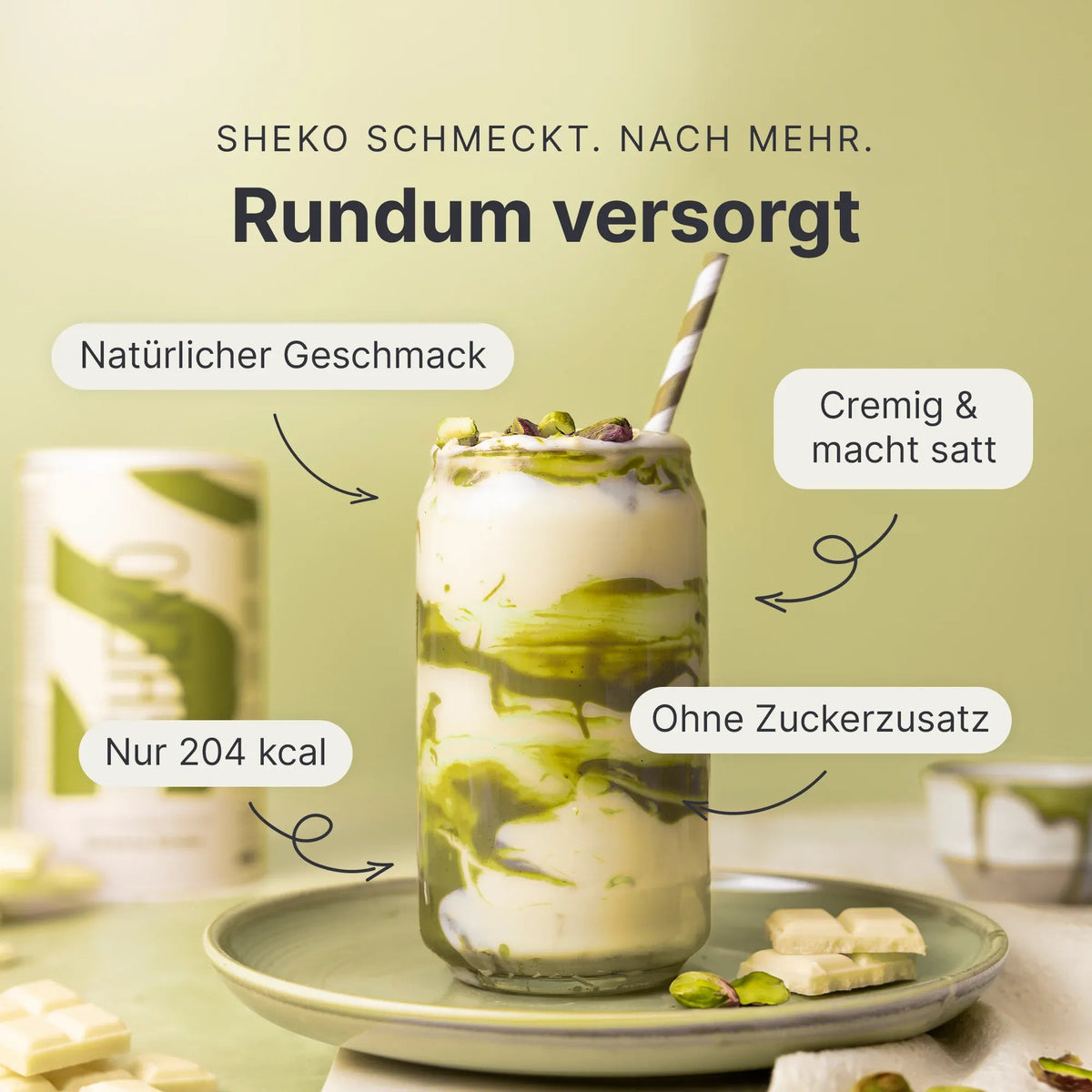 Balance Shake Weiße Schokolade Pistazie