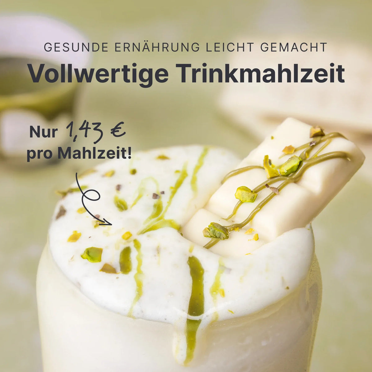 Balance Shake Weiße Schokolade Pistazie