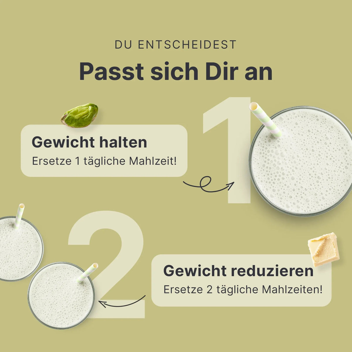 Balance Shake Weiße Schokolade Pistazie