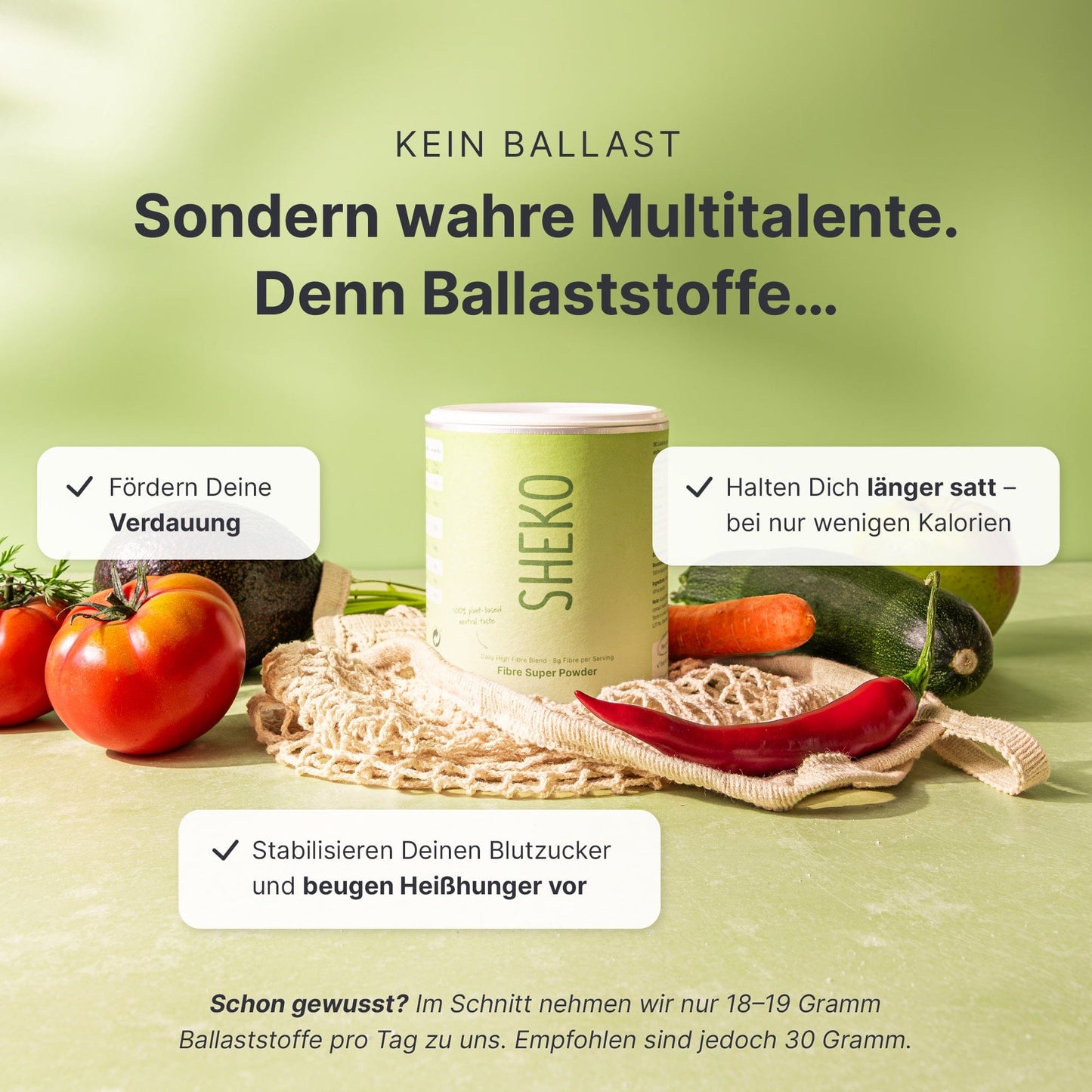 Ballaststoffpulver