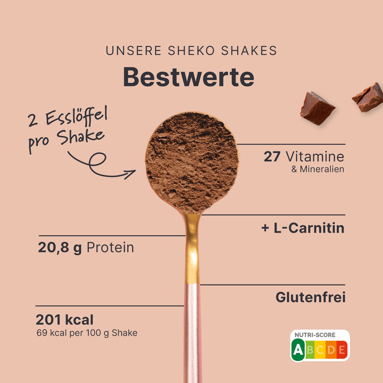 Shake monoporzione sostitutivo del pasto al cioccolato