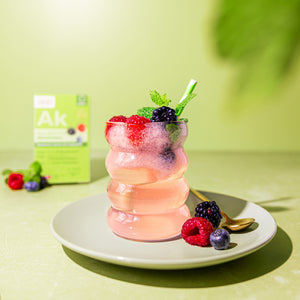 SHEKO Abnehmkur Berry getoppt mit Früchten