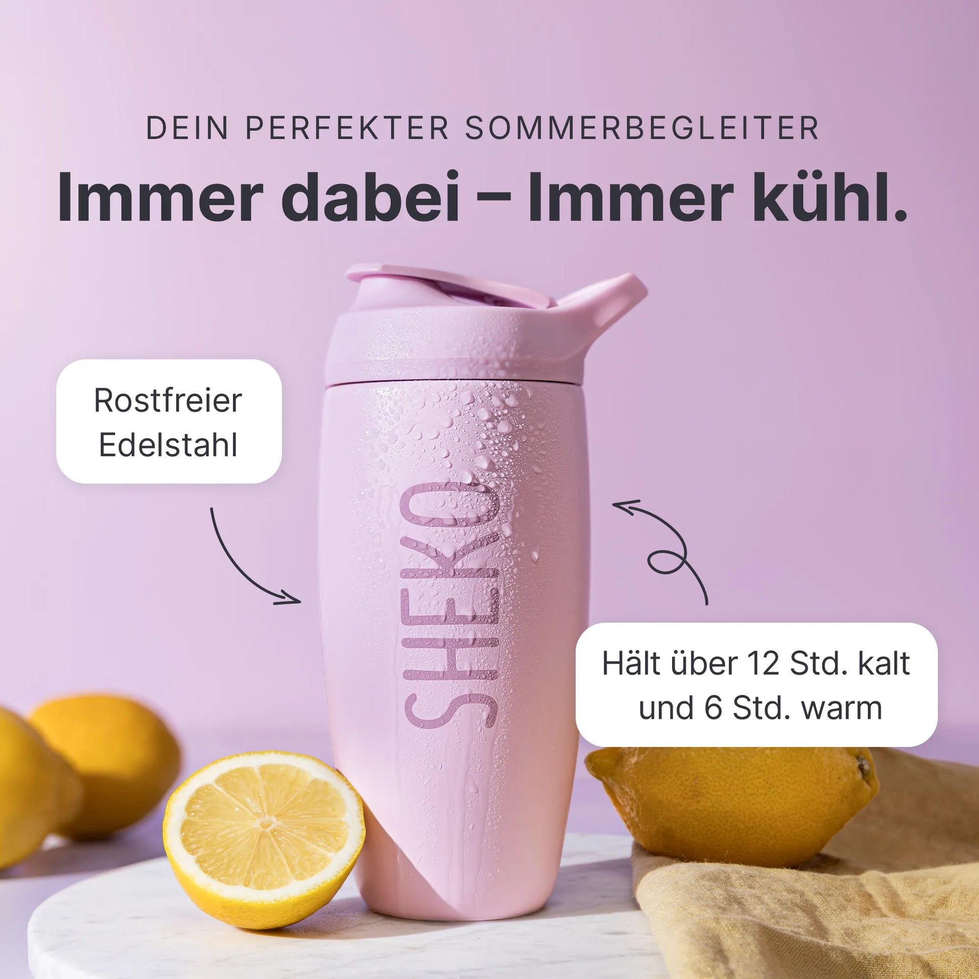 SHEKO Thermoshaker Pastell Violett