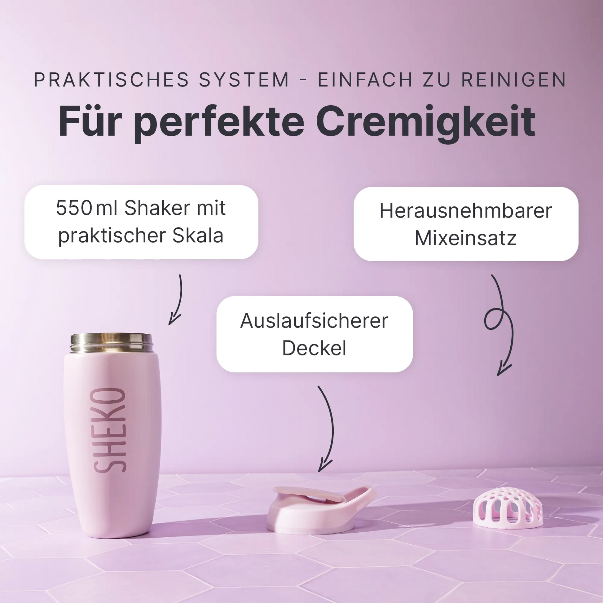 SHEKO Thermoshaker Pastell Violett