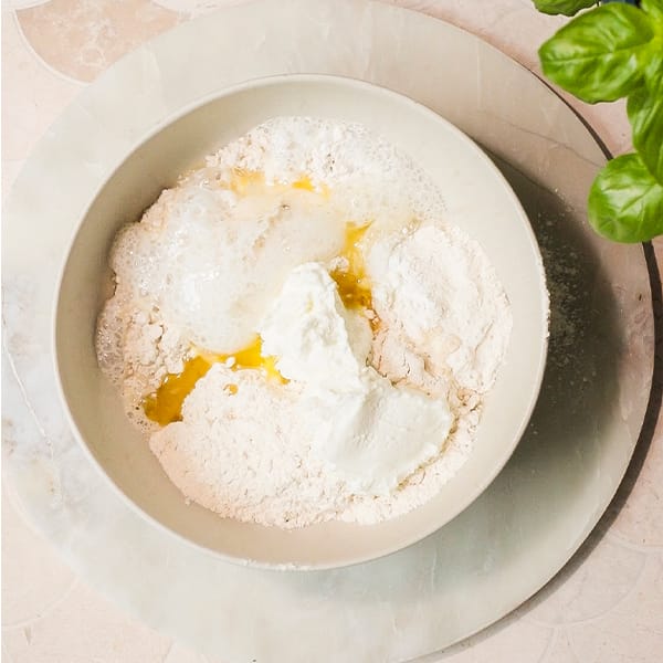 Grill bread dough