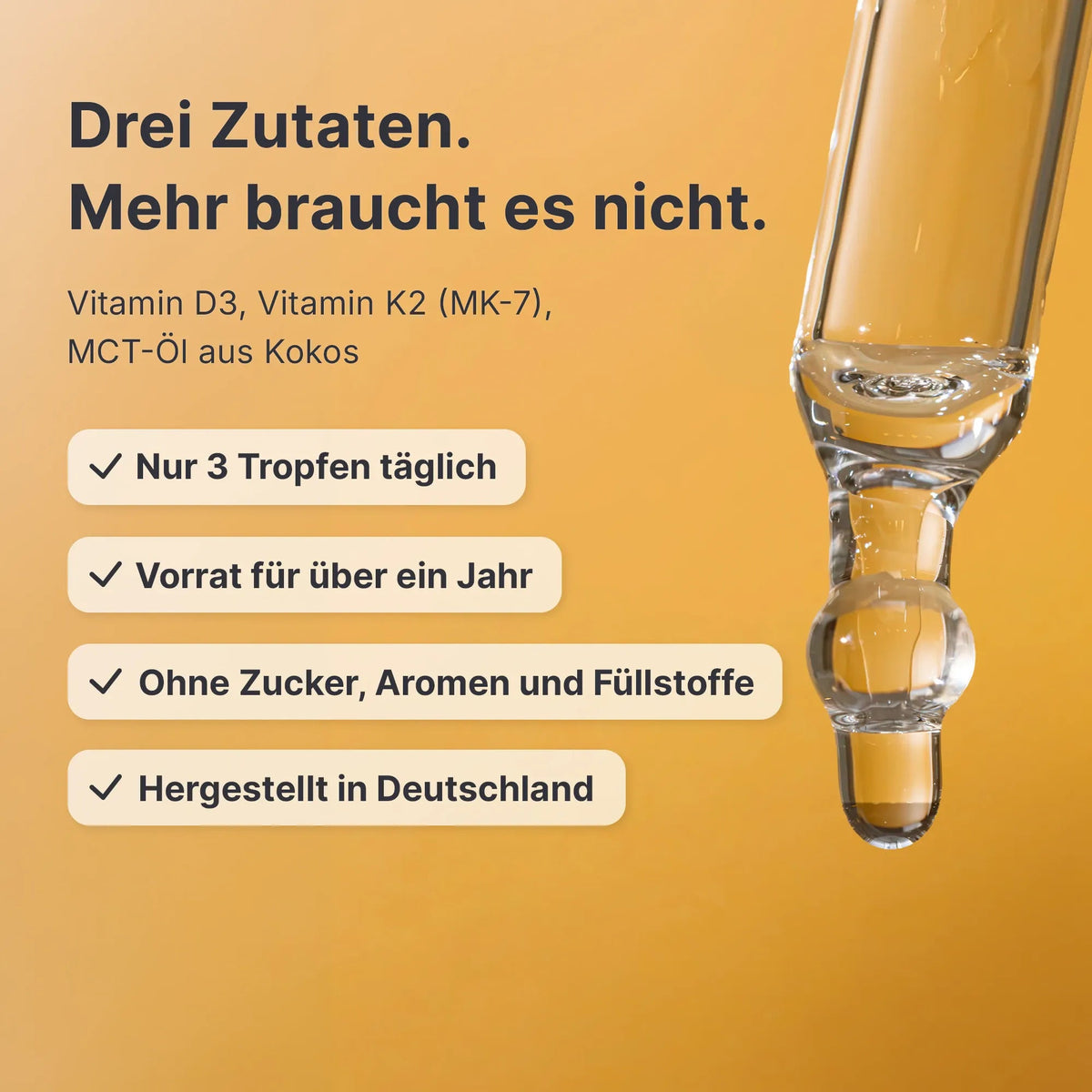 Vitamin D3 + K2 Tropfen